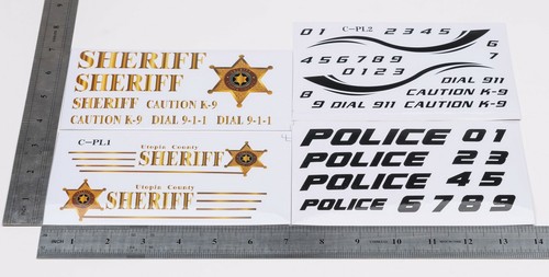 Sticker police sheriff style - sticker,